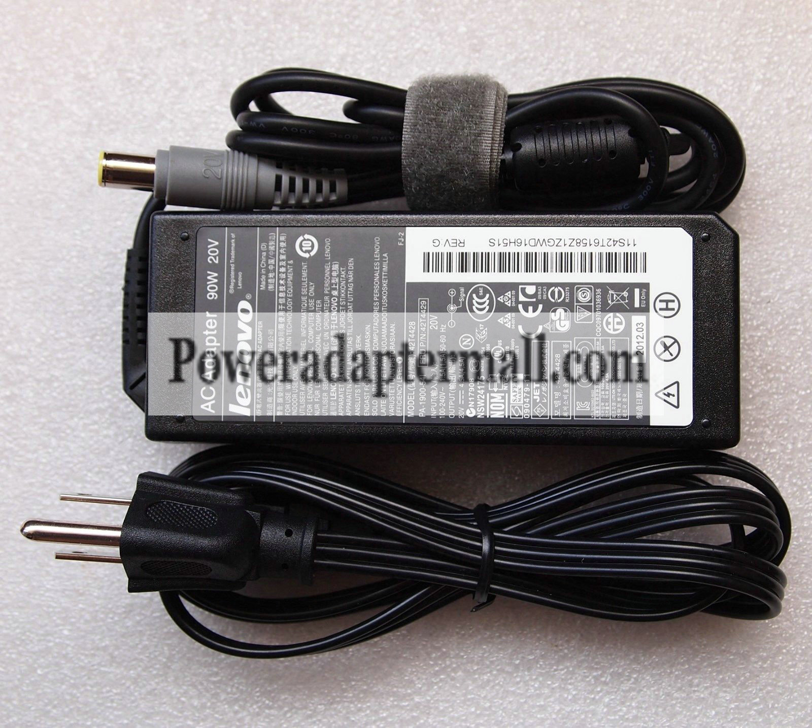 Lenovo 92P1153 92P1155 92P1157 90W 20V AC Adapter Power Charger Lenovo 92P1153 92P1155 92P1157 90W 20V AC Adapter Power Charger